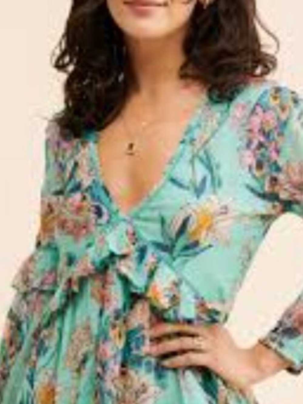 Anthropologie RAGA Botanic Enchantment Mini Boho Dress Size XS - Picture 3 of 8